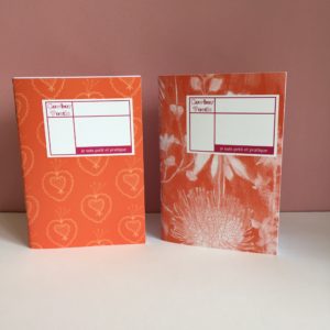 mini cahiers orange